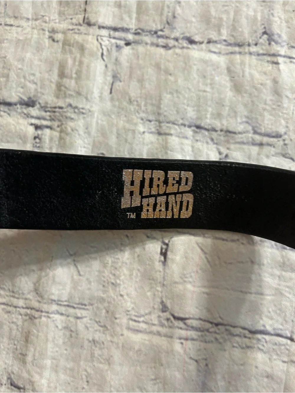 HIRED HAND BLACK LEATHER CHUNKY & BLACK LEATHER CHUNKY BELTS RUGGED STYLE